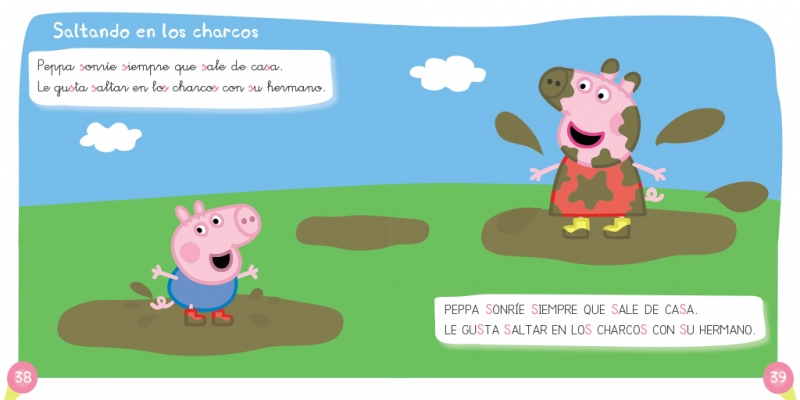 Peppa Pig. Lectoescritura - Leo con Peppa. Un Cuento para Cada Letra: P, M, L, S-2