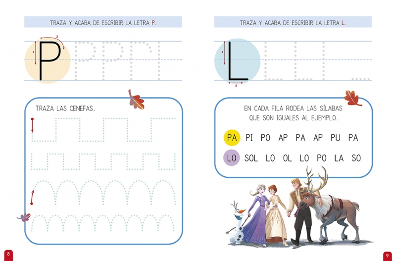 Aprendo a Escribir con Frozen Ii - Nivel 1-2