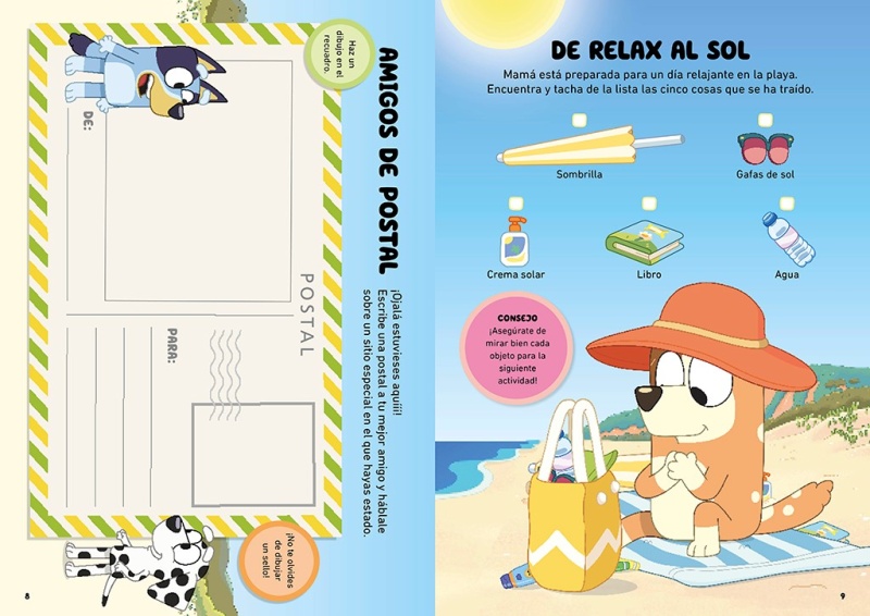 Bluey la Playa de Bluey. Actividades para las Vacaciones-4
